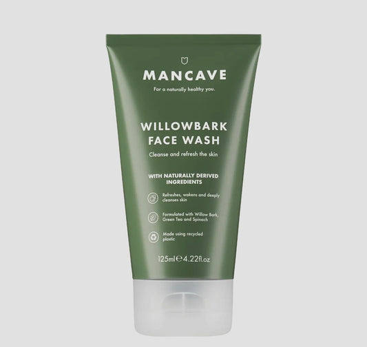 Willowbark Face Wash 125ml, Mens Skincare Routine, Mens Gift