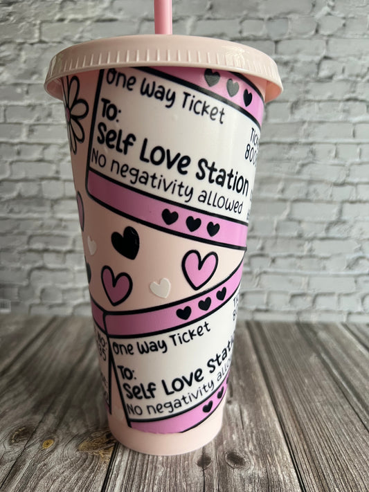 24oz Cold Cup - Self-Love Station