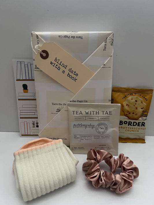 Blind Date With A Book (inc tea, biscuit, socks & scrunchie)