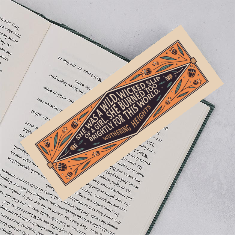 Wuthering Heights Brontë Quote Bookmark