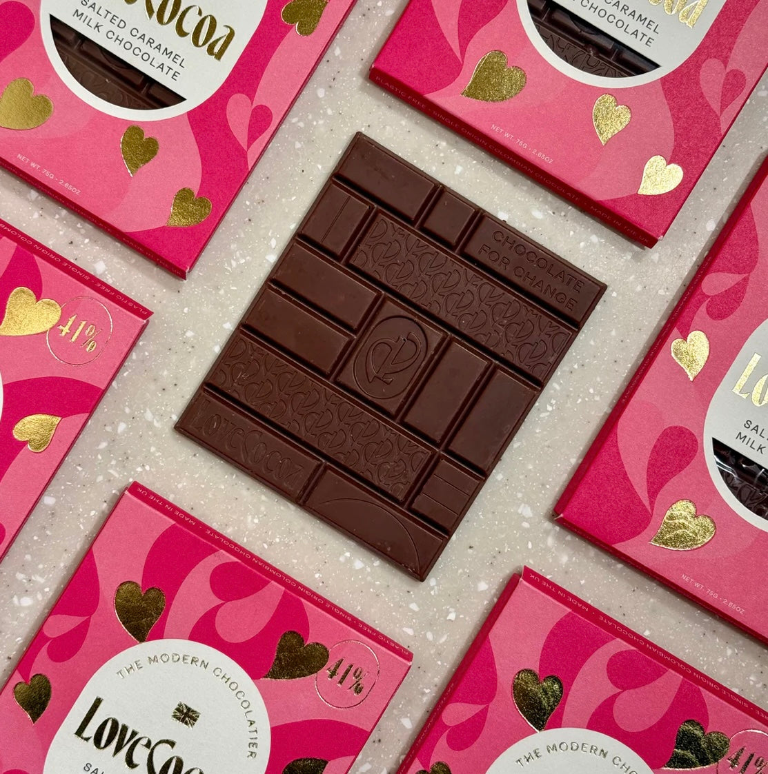 Love Cocoa - Heart Salted Caramel Milk Chocolate
