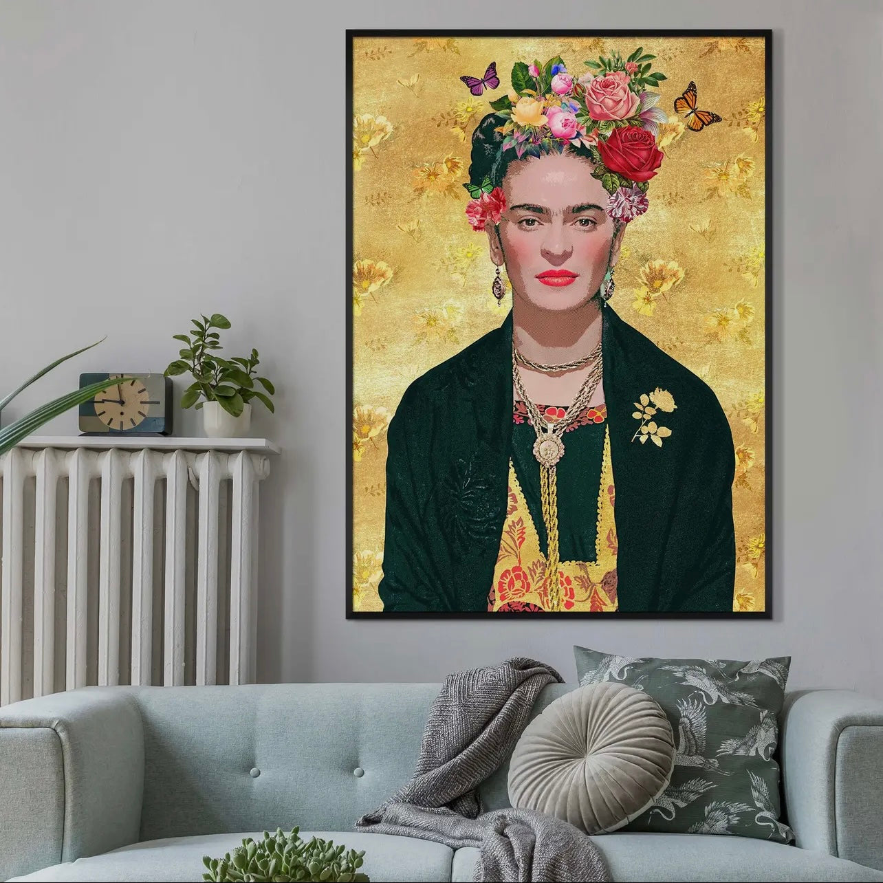 Frida Kahlo Gold Print