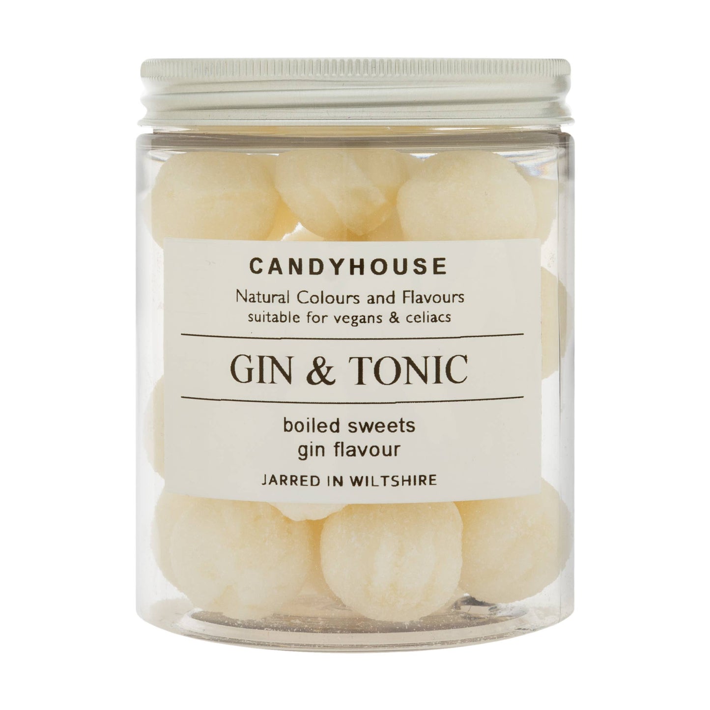 Gin & Tonic Hard Boiled Sweets in Jam Jar: Jam Jar / White Label
