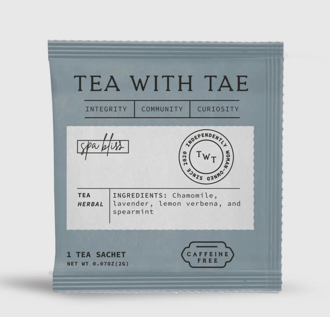 Spa Bliss Herbal Relaxing Tea - Individually Wrapped Tea Bags