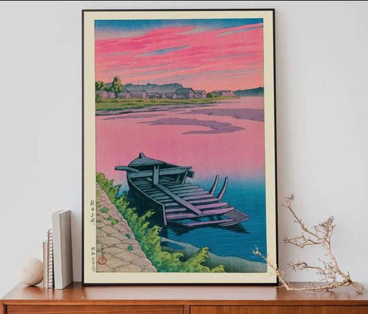Akita Tsuchizaki By Kawase Hasui
Japanese Print