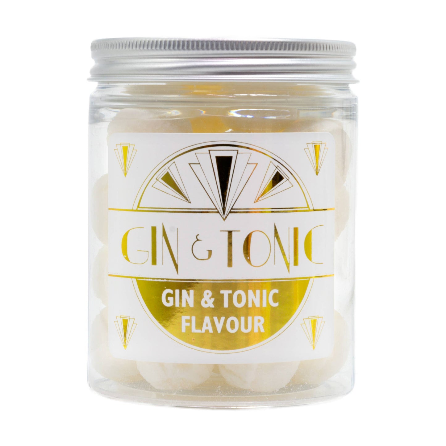 Gin & Tonic Hard Boiled Sweets in Jam Jar: Jam Jar / White Label