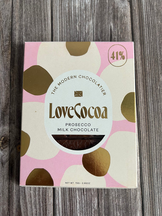 Love Cocoa Prosecco Milk Chocolate