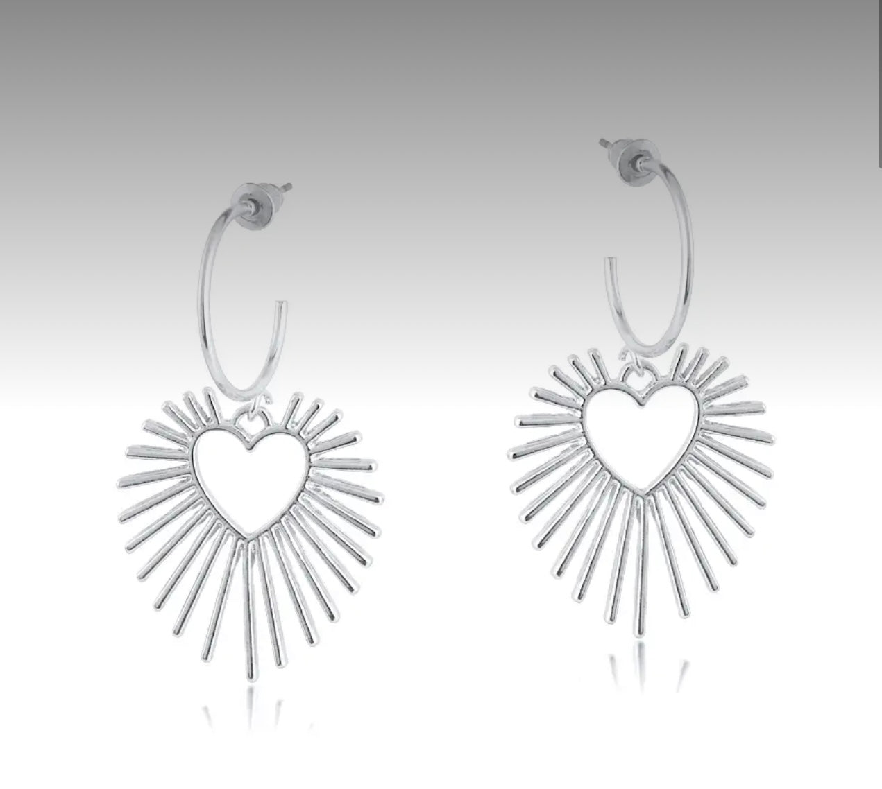 Selena Sunburst Hoop Earrings
