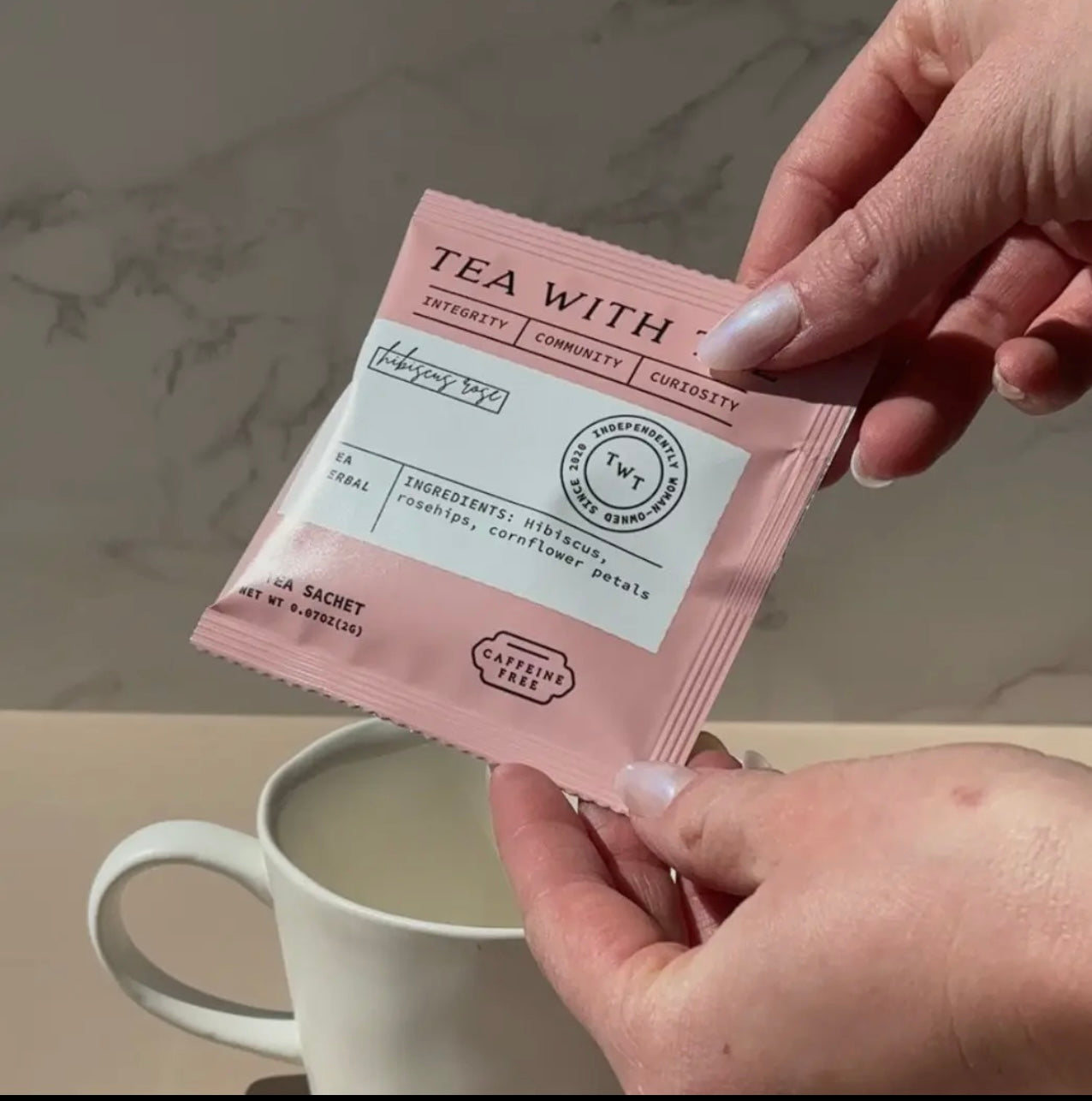 Hibiscus Rose Herbal Tea - Individually
Wrapped Tea Bags