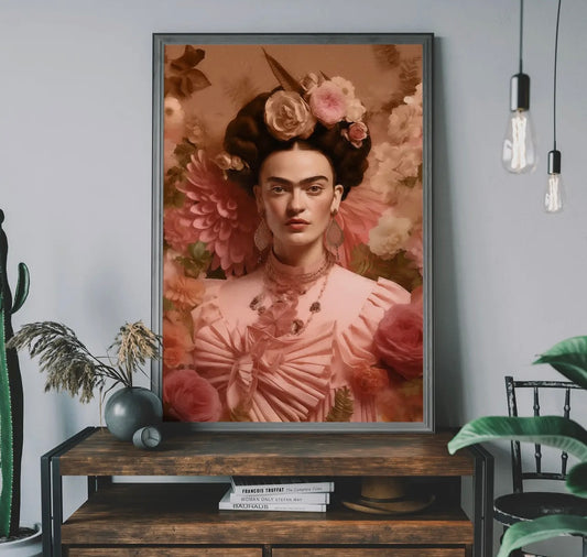 Frida Kahlo Peach Fuzz Portrait