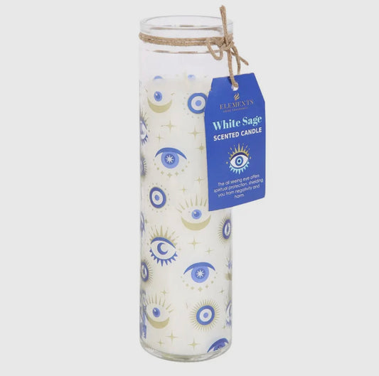 All Seeing Eye White Sage Candle