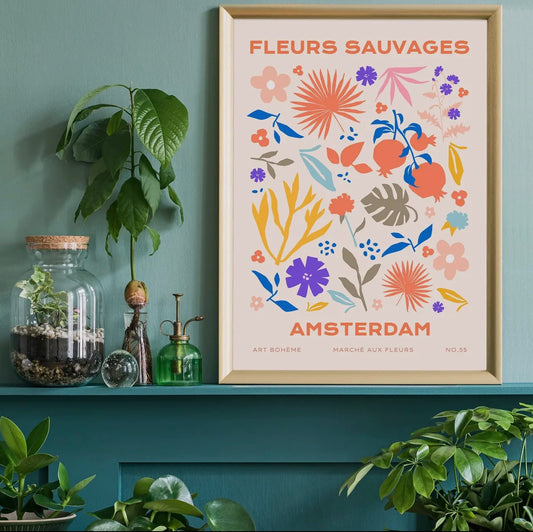 Fleurs Sauvages Amsterdam Flower Print