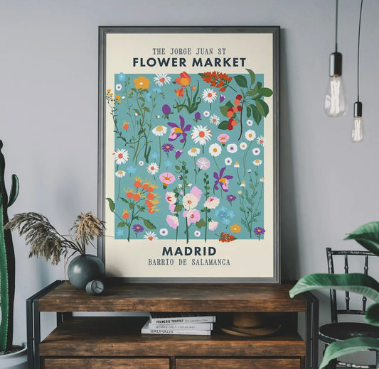 Madrid Flower Market Print