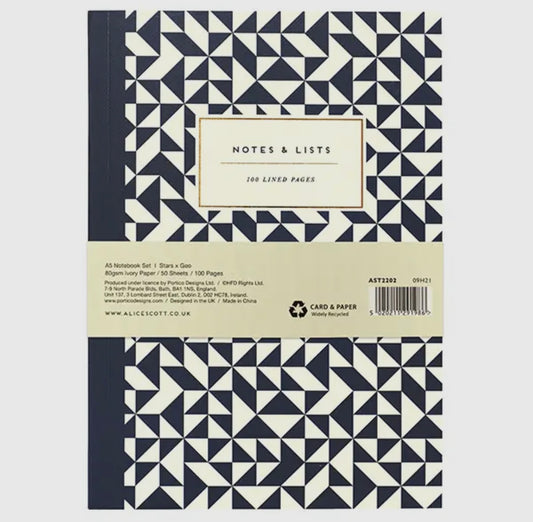 Alice Scott 'never Ending Notes & Lists'
A5 Notebook Set
