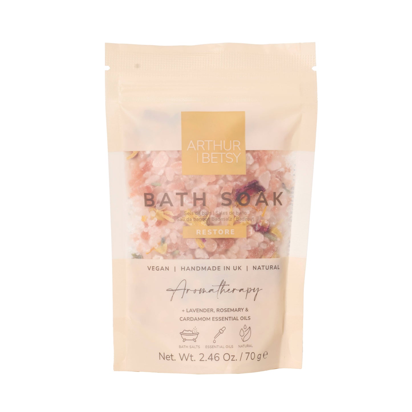 Aromatherapy Bath salts pouch Bath soak Christmas gift idea: Restore