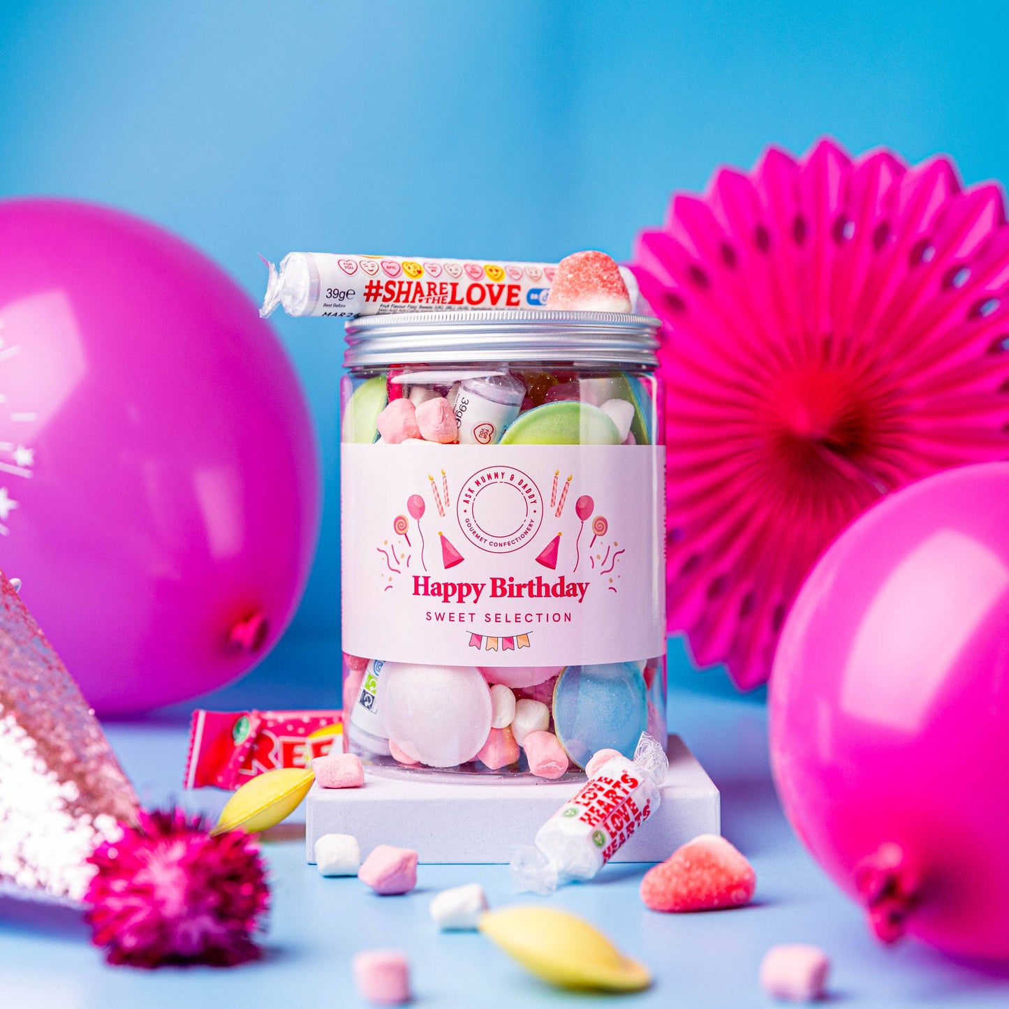 Happy Birthday Pink Share Tub