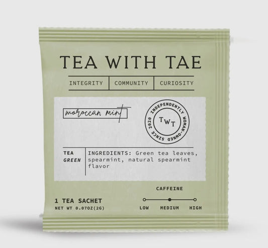 Moroccan Mint Green Tea - Individually
Wrapped Tea Bags