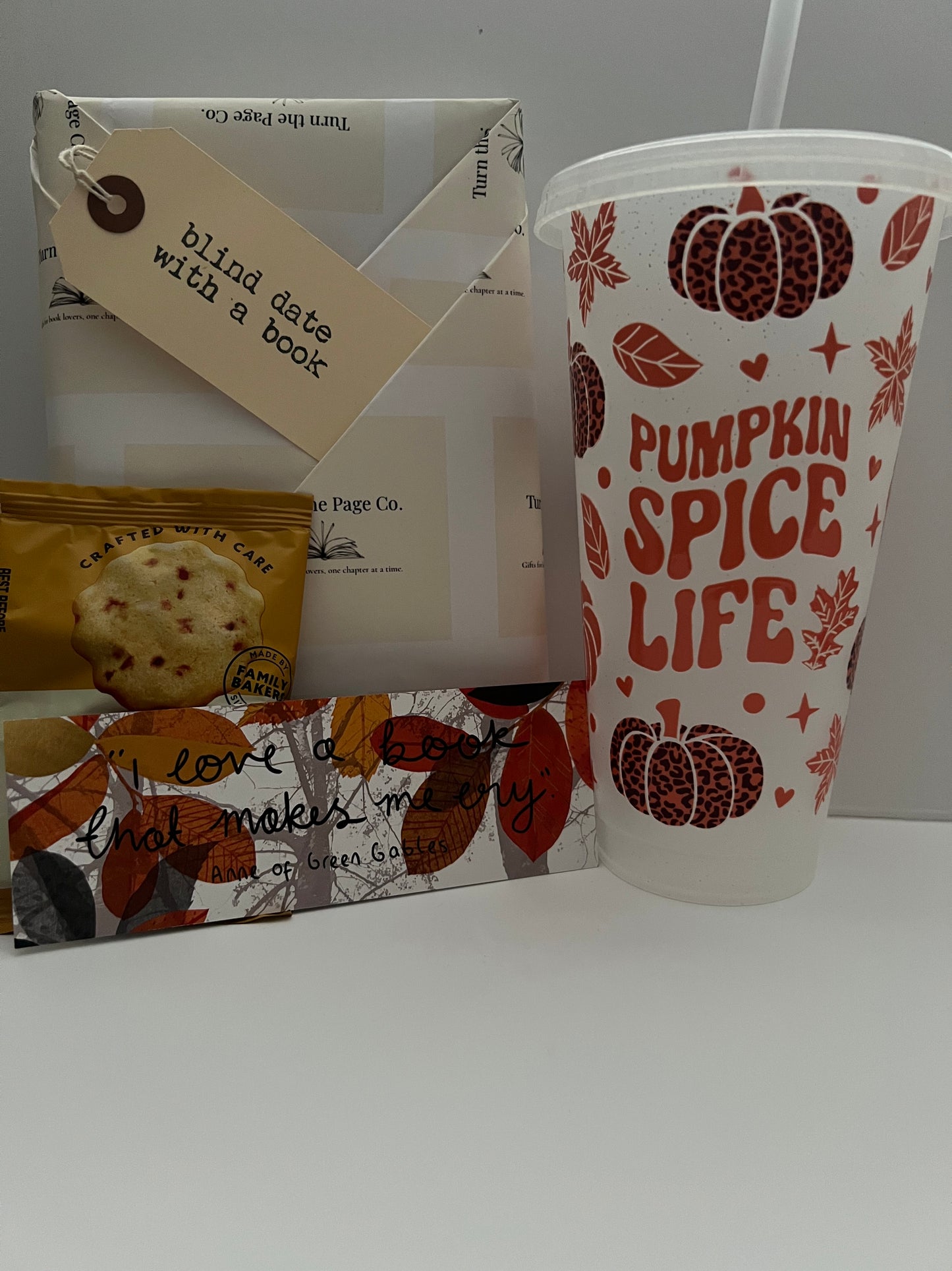 Blind Date With A Book - with Pumpkin Spice Life 24oz Cup.