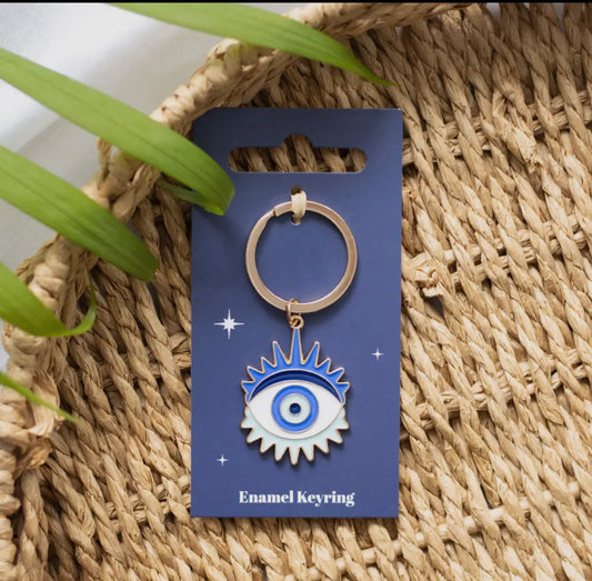 All Seeing Eye Enamel Keyring