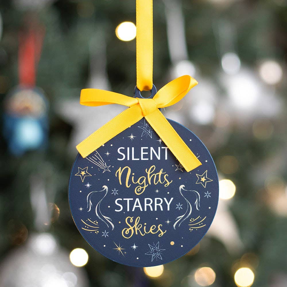 Silent Nights Starry Skies Christmas Ornament Bauble