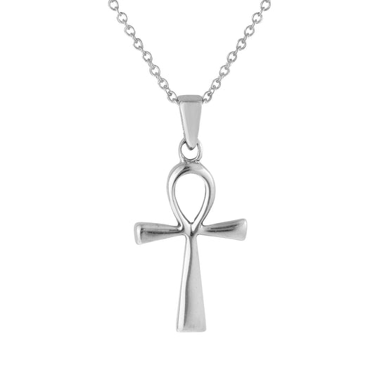 Pretty 925 Silver 3d Ankh Pendant  (USA-DDP): Pendant