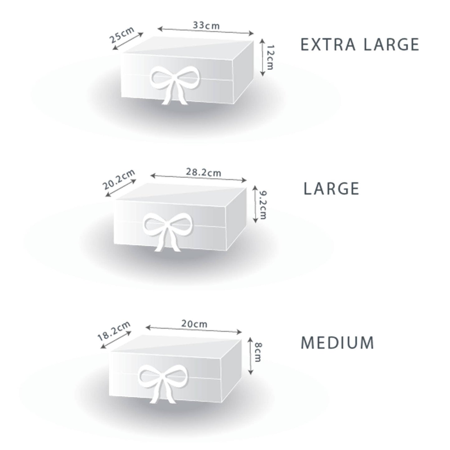 Flat Pack Gift Box -  (28.2x20.2x9.2cm) - Baby Blue