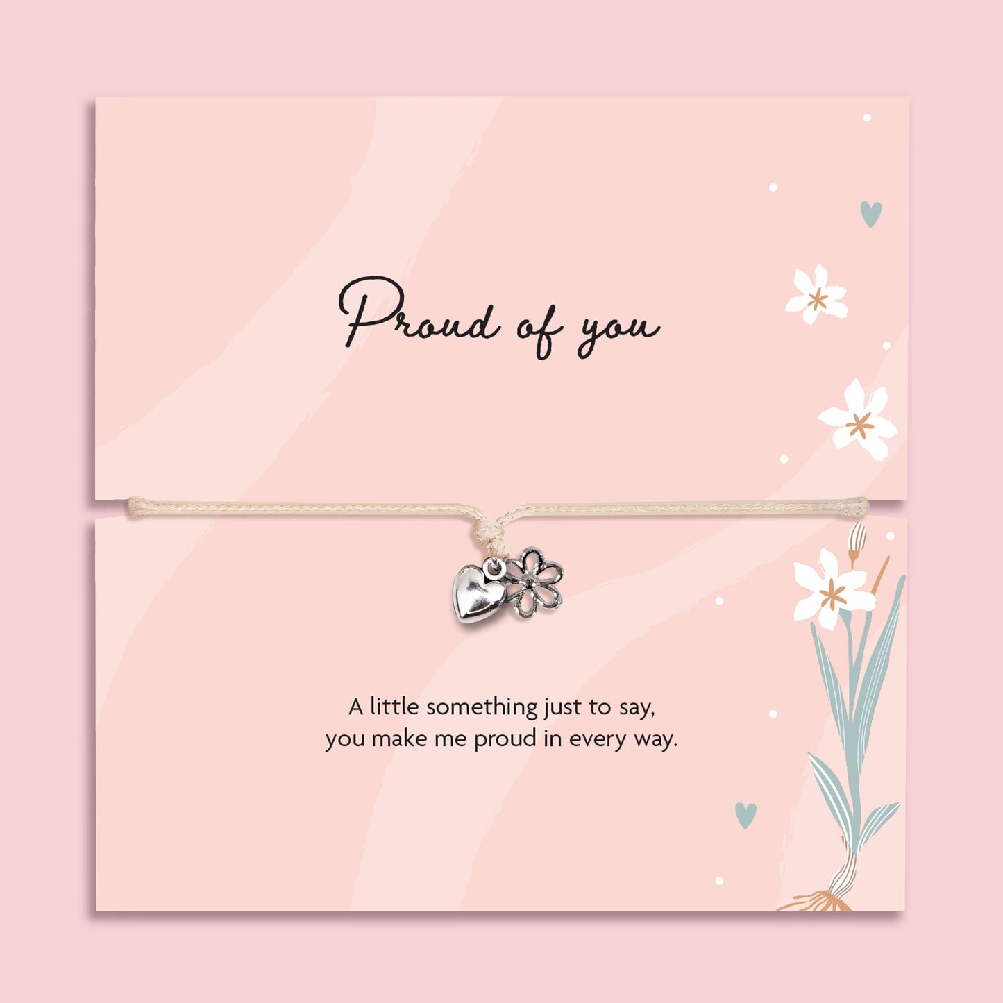Proud Of You Adjustable Bracelet | Congratulations Gifts