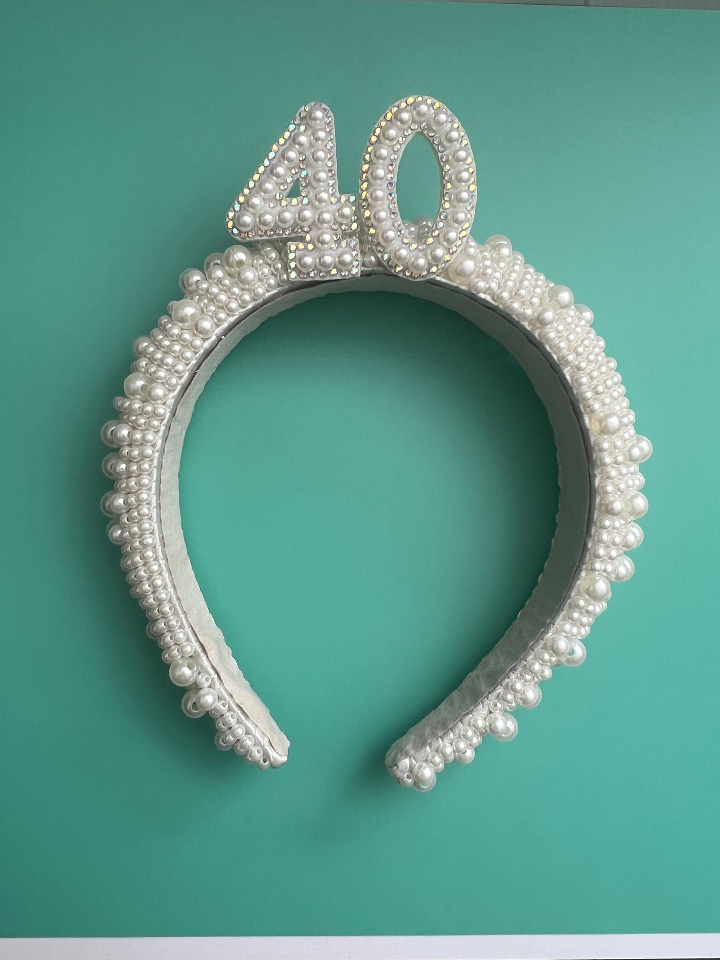 Birthday Faux Pearl Headband
