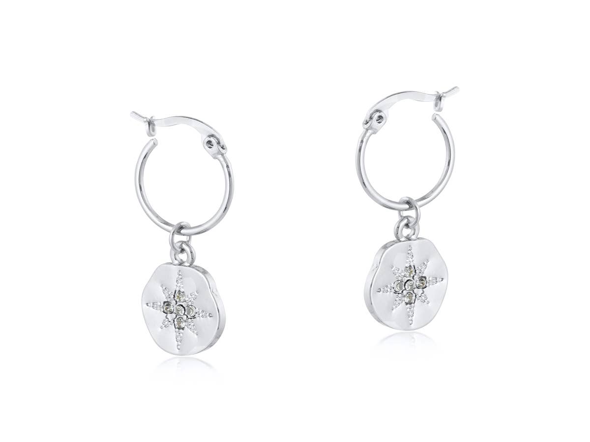 Celena Encrusted Stars Earrings: GOLD