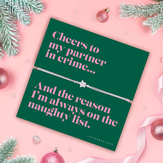 Partner in Crime – Naughty List Christmas Bracelet