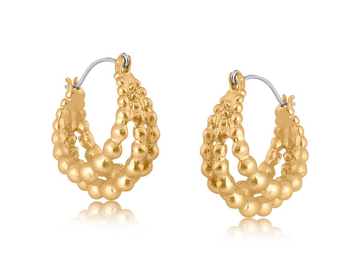 Selma Delicate Hoop Earrings: GOLD