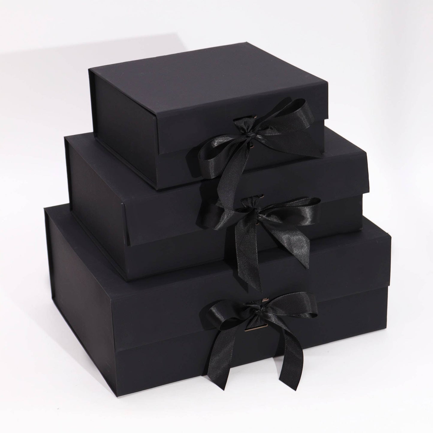 Flat Pack Gift Box -  (28.2x20.2x9.2cm) - Black
