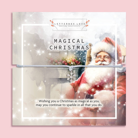 Magical Christmas Santa Snowflake Bracelet