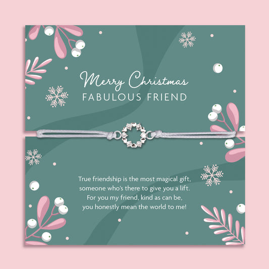 Fabulous Friend Adjustable Christmas Bracelet : Green