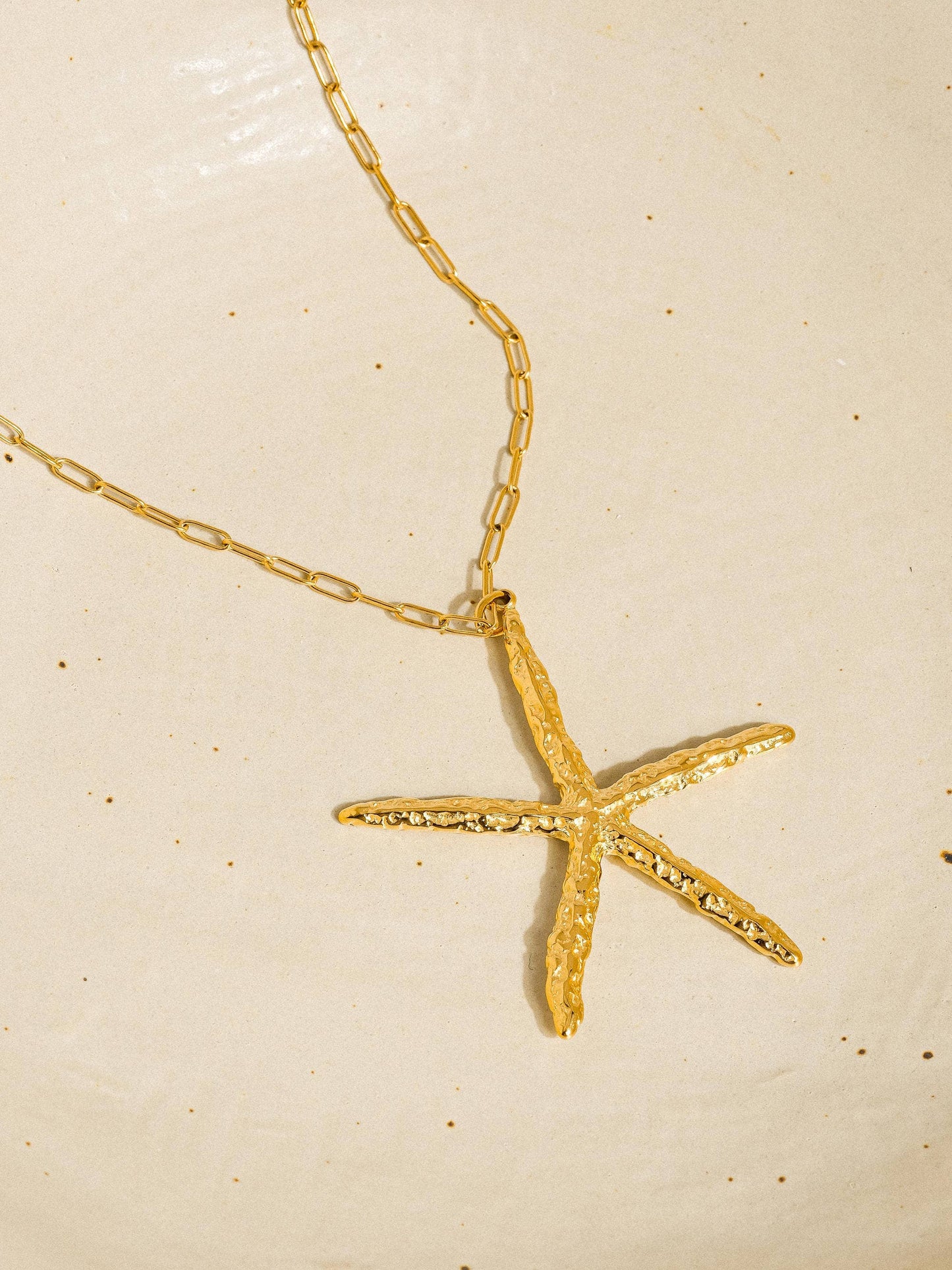 Suki 18K Gold Non-Tarnish Statement Star Necklace: Yellow Gold