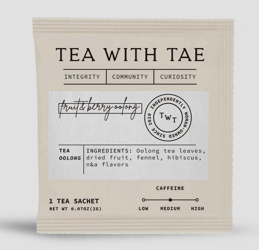 Fruit & Berry Oolong Tea - Individually
Wrapped Tea Bags