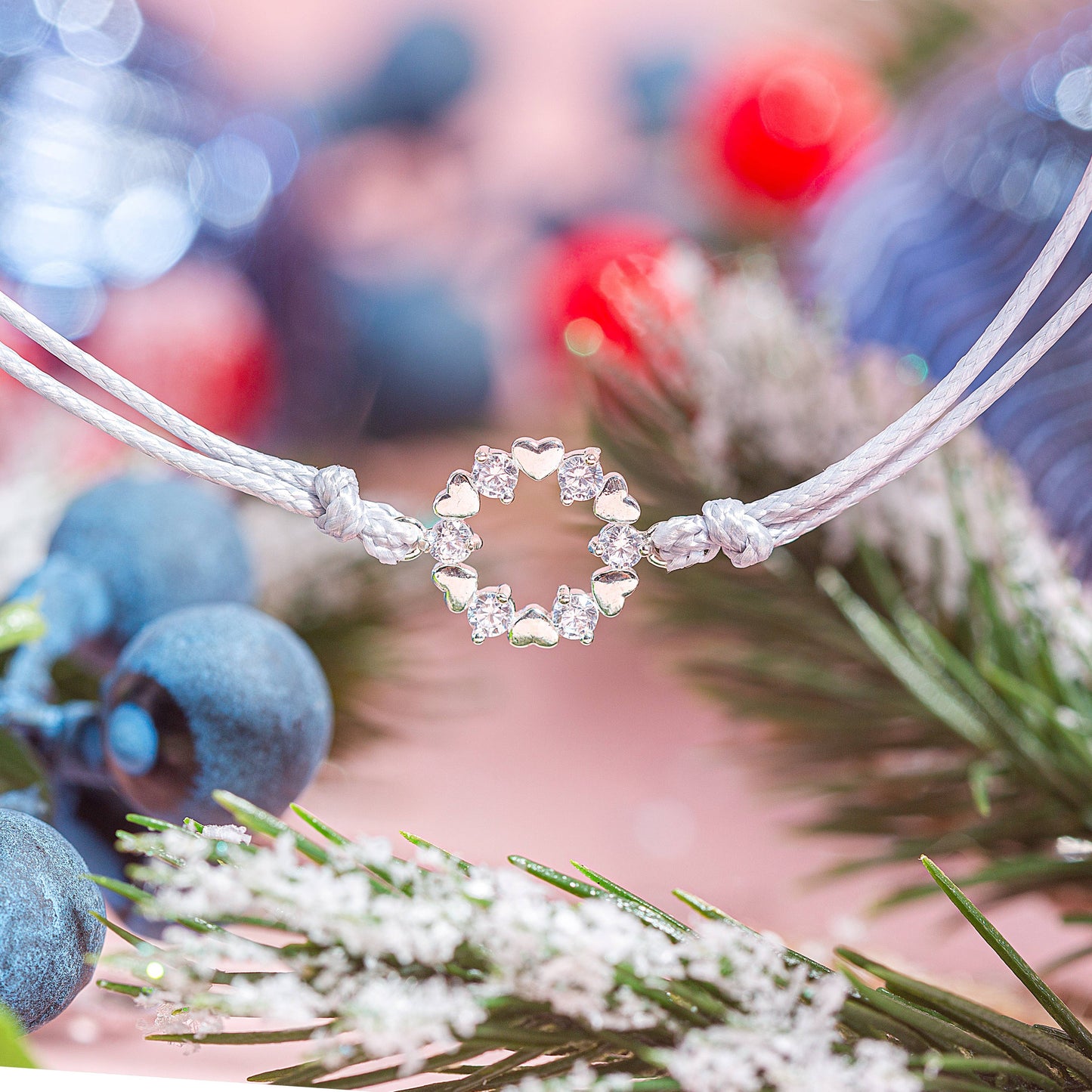 Fabulous Friend Adjustable Christmas Bracelet : Green