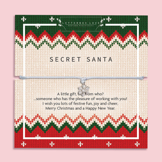 Secret Santa Christmas Wish Bracelet