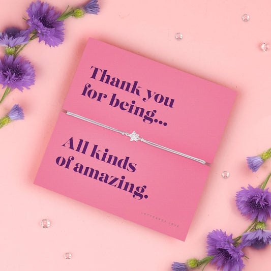 Thank you for Being Amazing Bracelet