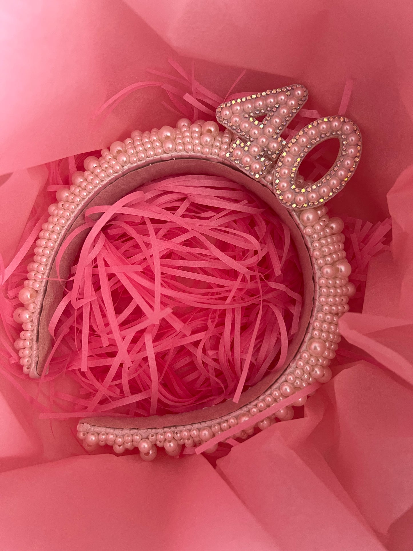 Birthday Faux Pearl Headband