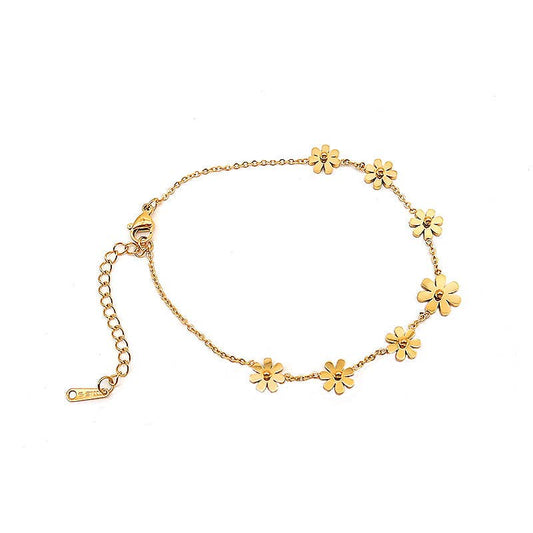Daisy Chain Bracelet in Gold