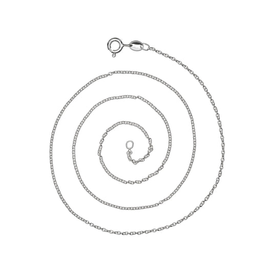 Anti Tarnish 925 Silver Italian Cable Chain (USA-DDP): 20in