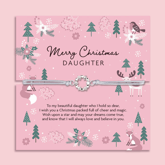 Daughter Merry Christmas Bracelet - Stocking Filler