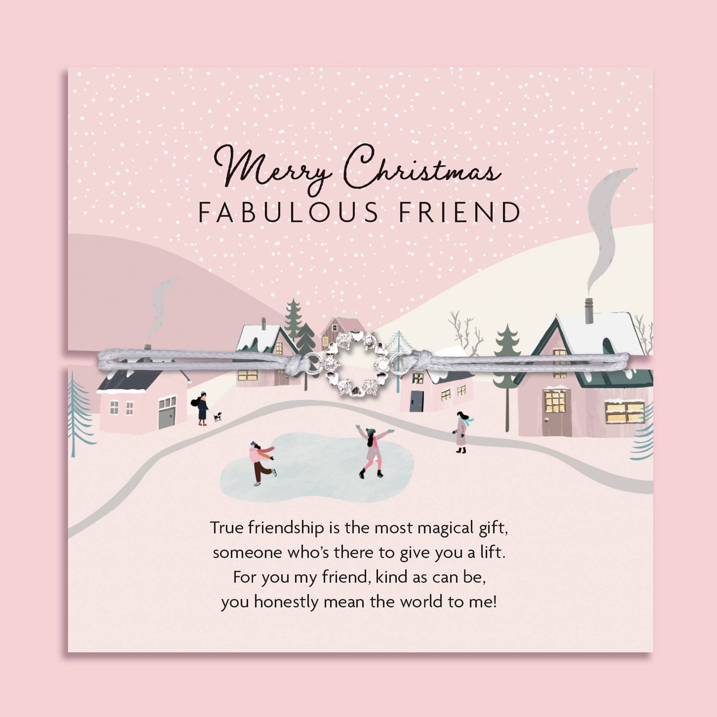 Fabulous Friend Adjustable Christmas Bracelet : Green