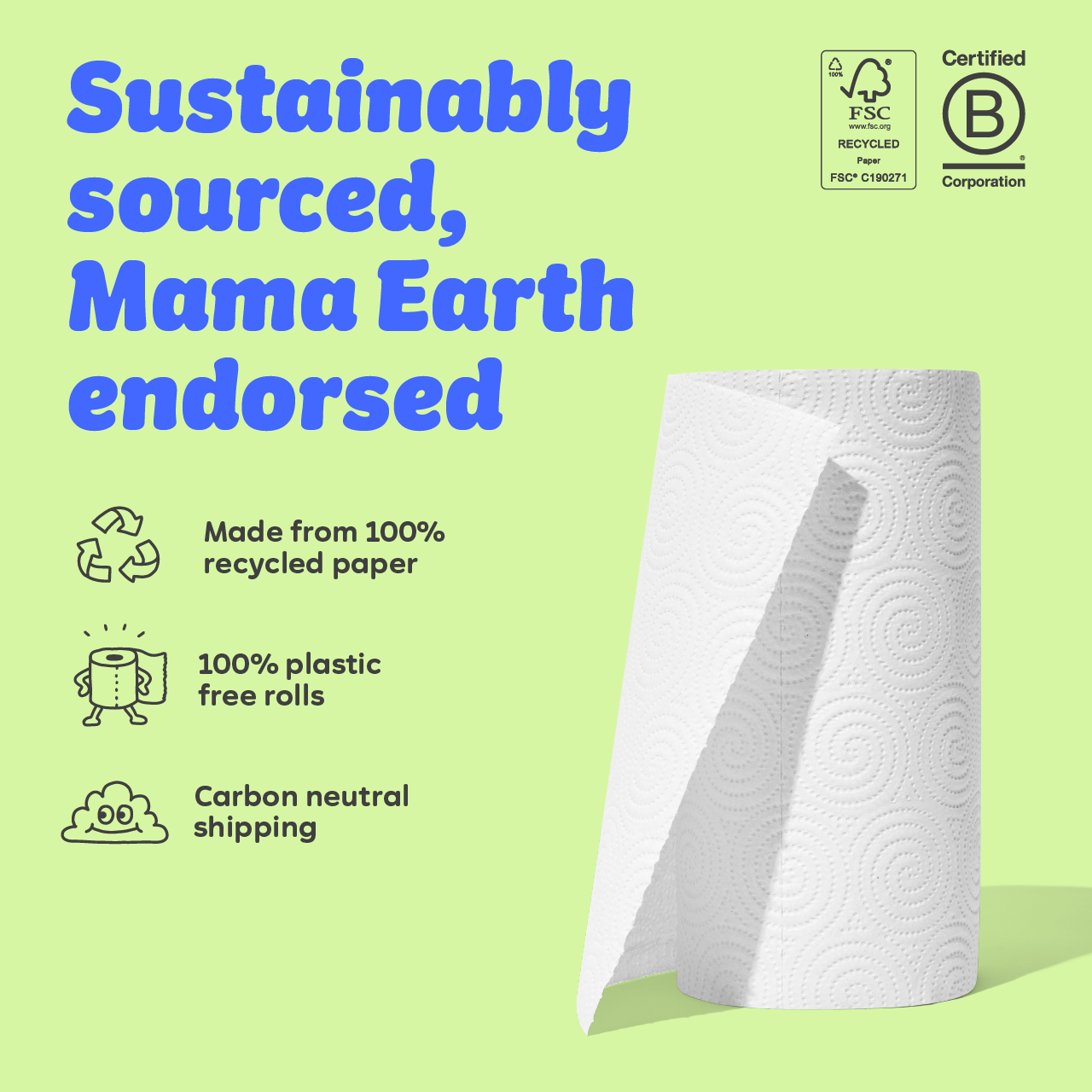 Forest Friendly Kitchen Roll (6 Rolls)