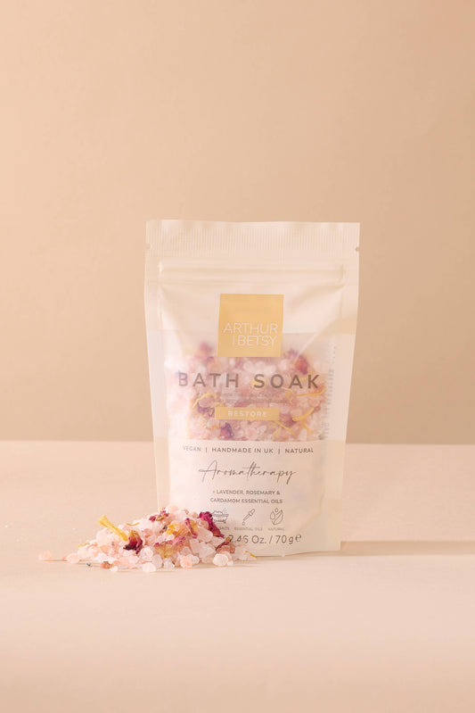 Bath salts pouch, Bath soak, Stocking fillers, Bath salt bag: Restore