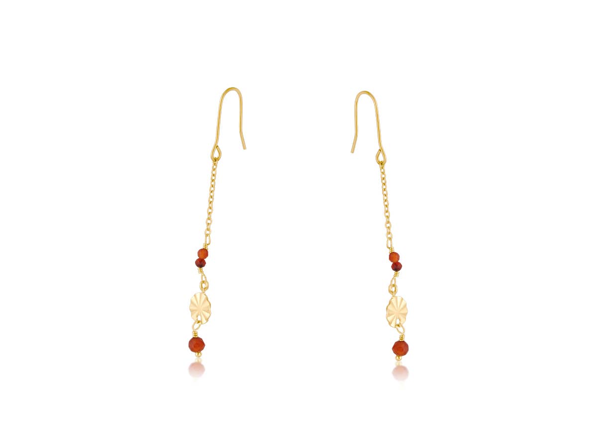PAMELA STAINLESS STEEL EARRINGS: BLUE