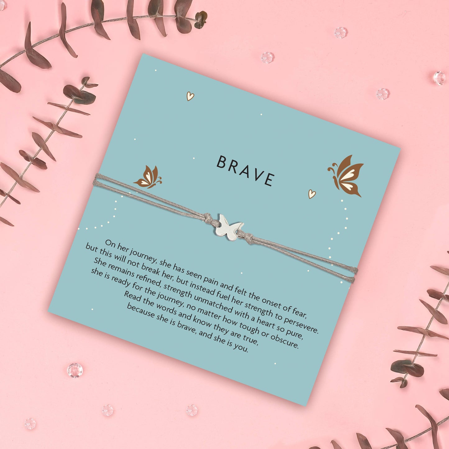 Butterfly Empowering Brave Bracelet