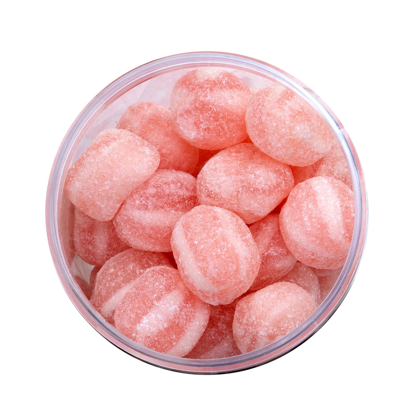 Pink Fizz Hard Boiled Sweets in Jam Jar: Jam Jar / White Label
