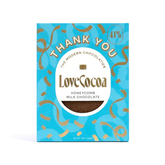 'Thank You' Honeycomb Milk Choc Bar
